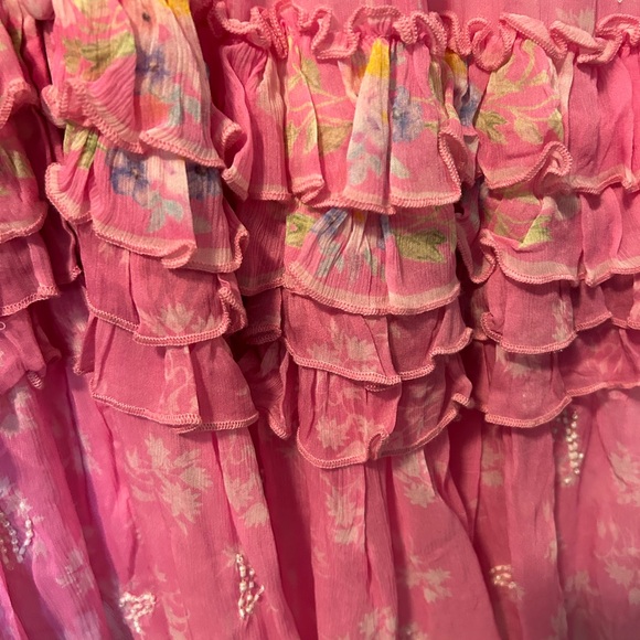 Fillyboo Pink and White Long Sleeve Maxi Dress - Picture 9 of 11